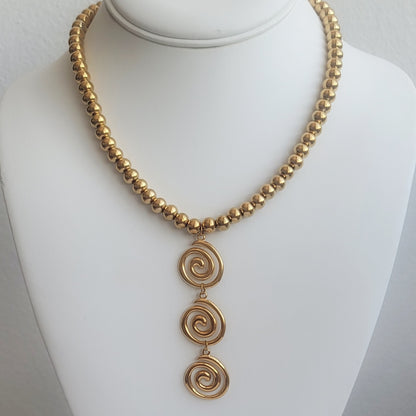 spirals necklace