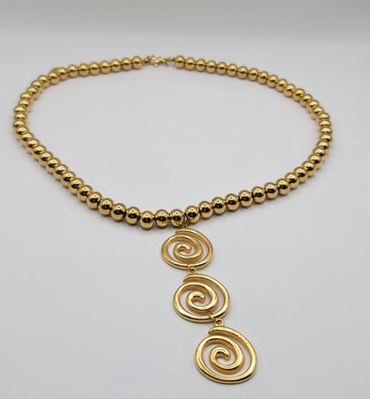 spirals necklace